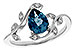 F311-22149: LDS RG 1.20 LONDON BLUE TOPAZ 1.26 TGW (8x6MM LBT)