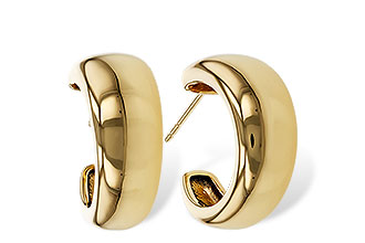 F311-25749: GOLD EARRINGS (16MM)