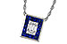 F311-25776: NECKLACE .84 SAPPHIRE TW 1.02 TGW