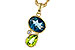 F311-26676: NECKLACE 2.43 SEMI-PREC (PER,LBT) 2.45 TGW