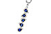F311-26722: NECKLACE .95 TW SAPPHIRE 1.19 TGW