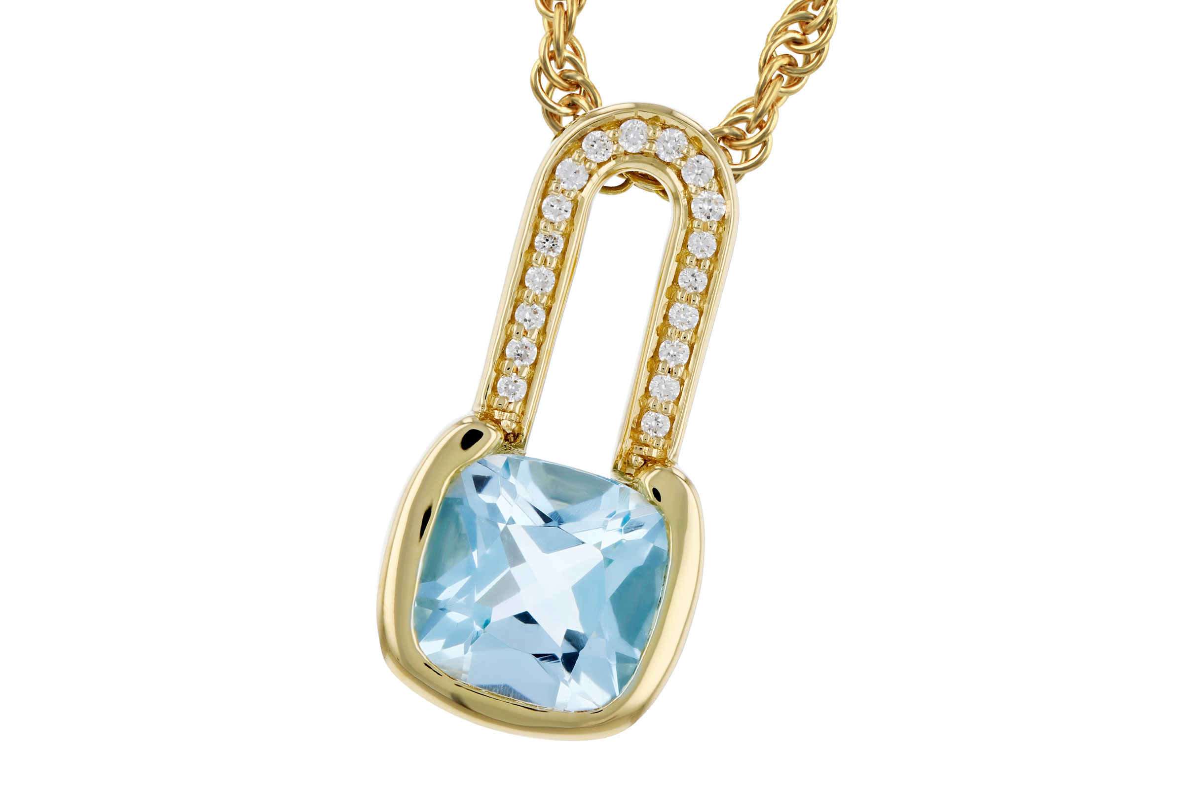 F312-12104: NECKLACE .91 SKY BLUE TOPAZ .95 TGW (6MM BT)