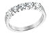 G223-07585: LDS DIA WED RG .75 TW (5 STONES)