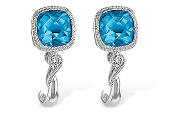 G223-97631: EARR 2.10 BLUE TOPAZ 2.14 TGW