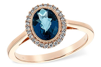 G225-73931: LDS RG 1.27 LONDON BLUE TOPAZ 1.42 TGW