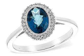 G225-73931: LDS RG 1.27 LONDON BLUE TOPAZ 1.42 TGW