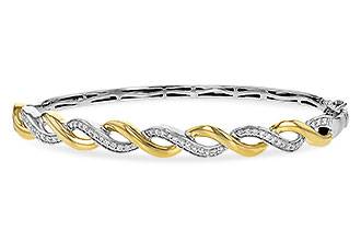 G225-77594: BANGLE BRACELET .42 TW