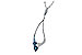 G225-79376: NECK .83 BLUE TOPAZ 1.00 TGW