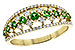 G226-63958: LDS RG .35 GREEN GARNET .67 TGW