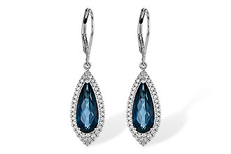 G226-64822: EARR 5.05 LONDON BLUE TOPAZ 5.42 TGW