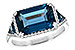 G226-65767: LDS RG 4.60 TW LONDON BLUE TOPAZ 4.82 TGW (12x8MM)