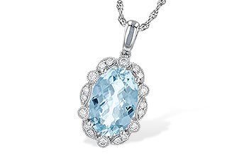G226-69394: NECKLACE 2.40 AQUA 2.57 TGW (12x8MM AQ)