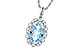 G226-69394: NECKLACE 2.40 AQUA 2.57 TGW (12x8MM AQ)