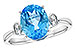 G226-71267: LDS RG 2.84 BLUE TOPAZ 2.90 TGW (10x8MM BT)