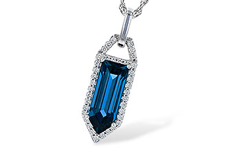 G309-38458: NECK 2.95 LONDON BLUE TOPAZ 3.12 TGW