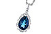 G309-43076: NECK 2.25 LONDON BLUE TOPAZ 2.40 TGW