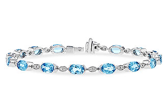 G310-27549: BRACELET 7.80 SWISS BLUE TOPAZ 7.96 TGW
