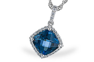 G310-31222: NECK 1.09 LONDON BLUE TOPAZ 1.20 TGW