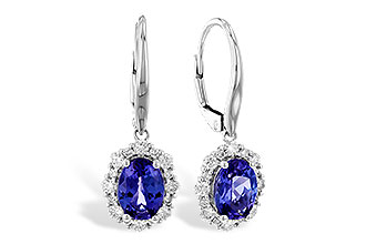 G310-32094: EARR 1.28 TW TANZANITE 1.72 TGW (7x5 OVAL)