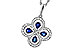 G311-20313: NECKLACE .68 SAPPHIRE TW .96 TGW