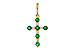 G311-20322: PENDANT .27 TW EMERALD .35 TGW