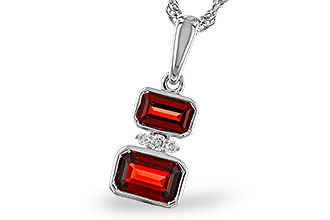 G311-20331: NECK .98 TW GARNET 1.01 TGW
