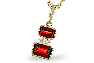 G311-20331: NECK .98 TW GARNET 1.01 TGW