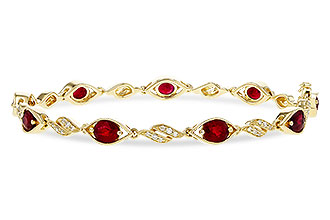 G311-20358: BRACELET 3.68 RUBY 3.92 TGW (7")