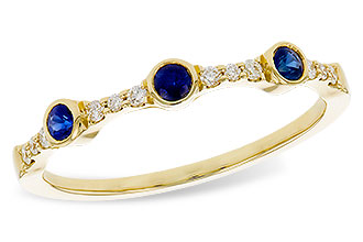 G311-21222: LDS WED RG .16 SAPPHIRE .25 TGW