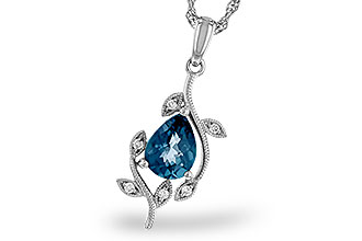 G311-22149: NECK 1.20 LONDON BLUE TOPAZ 1.25 TGW (8x6MM LBT)