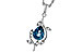 G311-22149: NECK 1.20 LONDON BLUE TOPAZ 1.25 TGW (8x6MM LBT)
