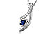 G311-23913: NECKLACE .23 SAPP .40 TGW (5x3 SAPP)
