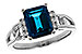 G311-24840: LDS RG 2.42 LONDON BLUE TOPAZ 2.50 TGW (9x7MM LBT)