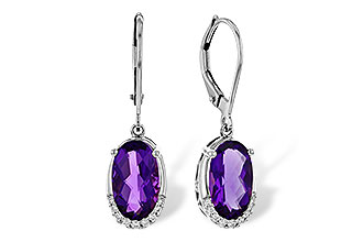 G311-25813: EARRINGS 2.70 TW AMETHYST 2.78 TGW (10x6MM OV)