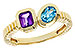 G311-26658: LDS RG .82 TW SEMI-PRECIOUS (AMY,SWISS BT)
