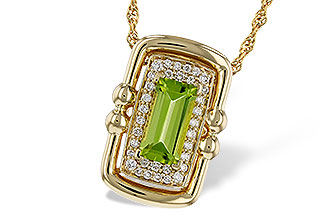 G311-26667: NECKLACE .72 PERIDOT .84 TGW (8x4MM PER)