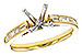 G312-09376: LDS SEMI DIA RG .38 TW BAGUETTES