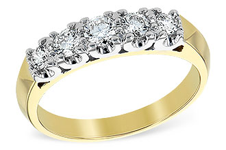 H129-42103: LDS DIA WED RG .50 TW