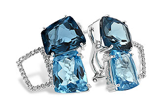 H224-84903: EARR 10.80 BLUE TOPAZ 11.00 TGW