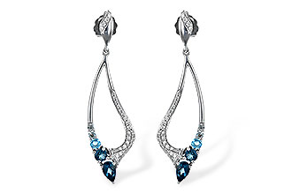 H225-79376: EARR .98 BLUE TOPAZ 1.25 TGW