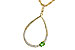 H226-71231: NECK .17 GREEN GARNET .26 TGW