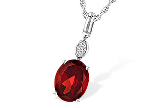 H226-71267: NECK 2.90 GARNET 2.93 TGW (10x8MM GAR)