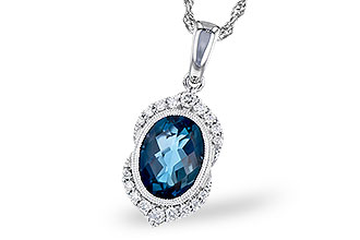 H309-44885: NECK 1.96 LONDON BLUE TOPAZ 2.10 TGW