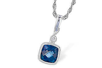 H310-27549: NECK 1.05 LONDON BLUE TOPAZ 1.07 TGW