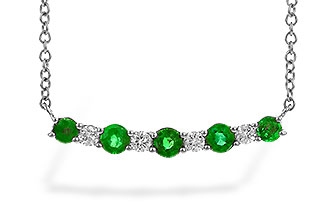 H310-34858: NECK .43 TW EMERALD .55 TGW