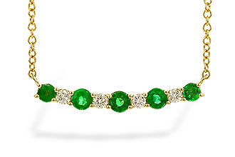 H310-34858: NECK .43 TW EMERALD .55 TGW