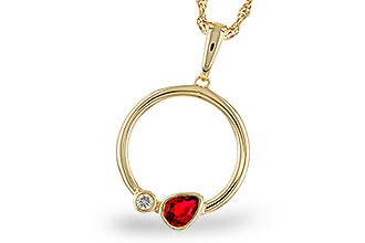 H311-20340: NECKLACE .24 RUBY .26 TGW