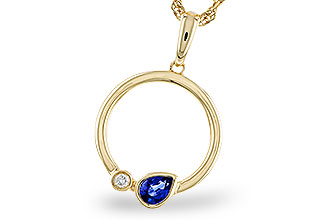 H311-20349: NECKLACE .26 SAPPHIRE .28 TGW