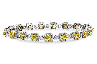H311-22140: BRACELET 4.37 FANCY YELLOW DIAS 7.12 TW (7")