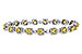 H311-22140: BRACELET 4.37 FANCY YELLOW DIAS 7.12 TW (7")